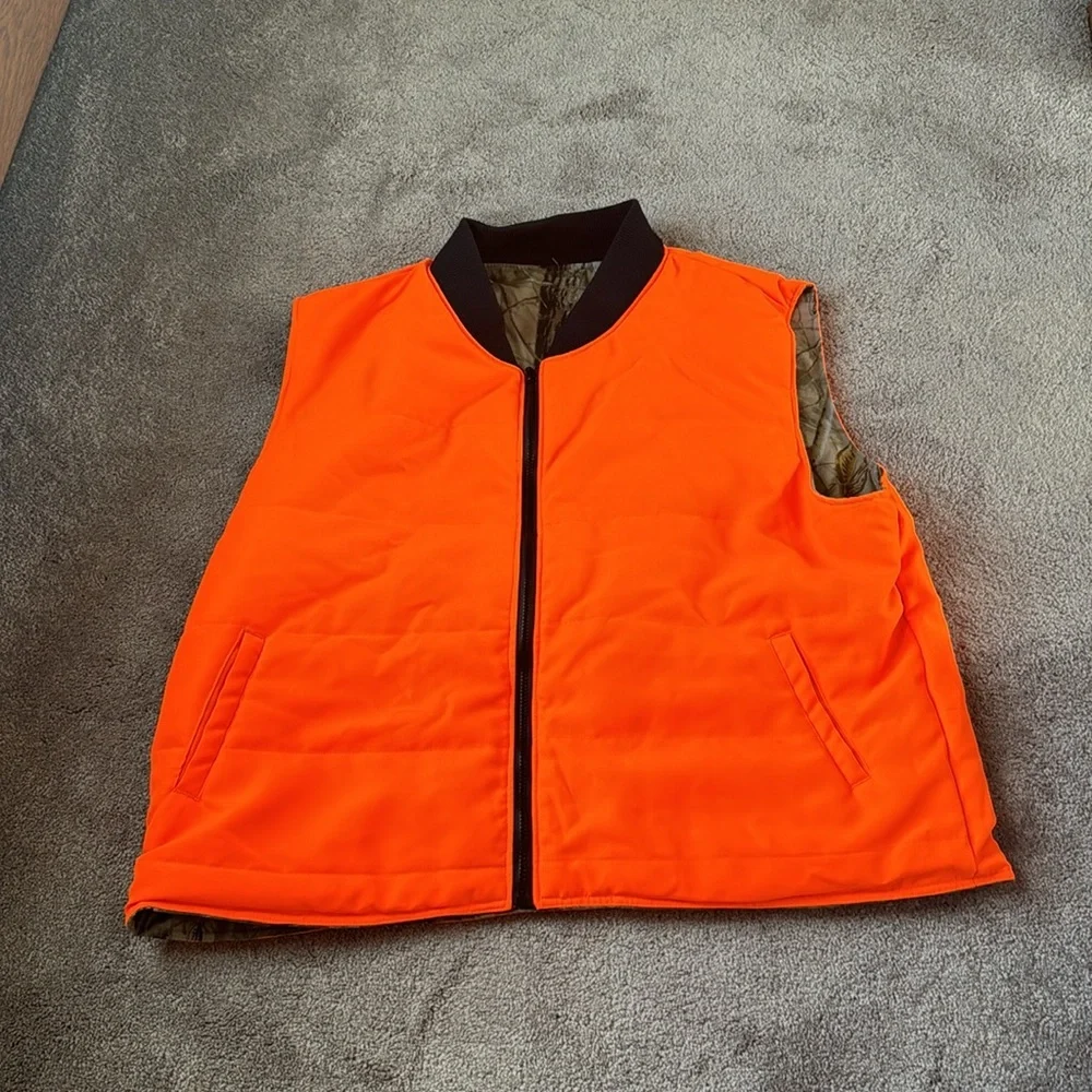 Bob Allen Realtree Hardwoods Camouflage Hunting Reversible Vest SIZE 2XL